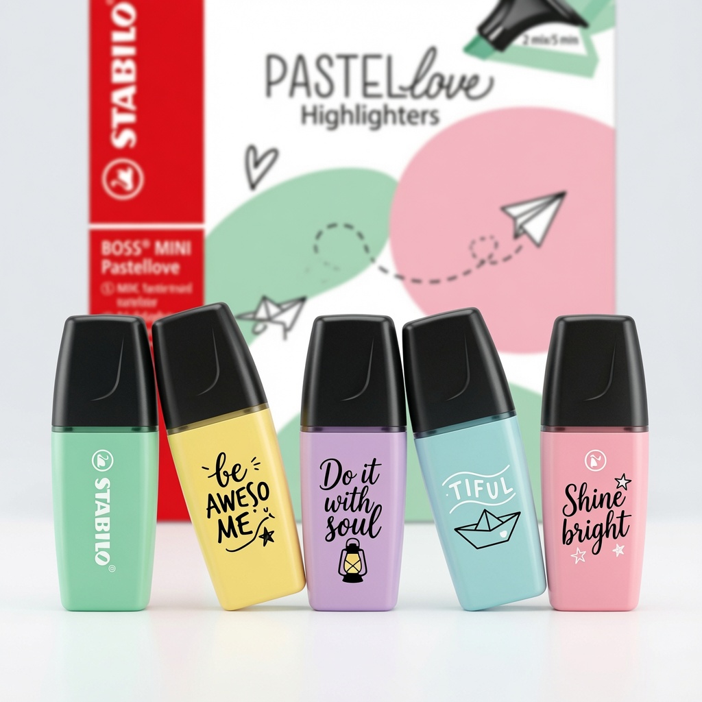 Resaltadores Stabilo Boss x5 Colores
