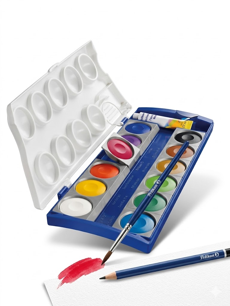 Acuarelas Pelikan Opaque 12 Colores