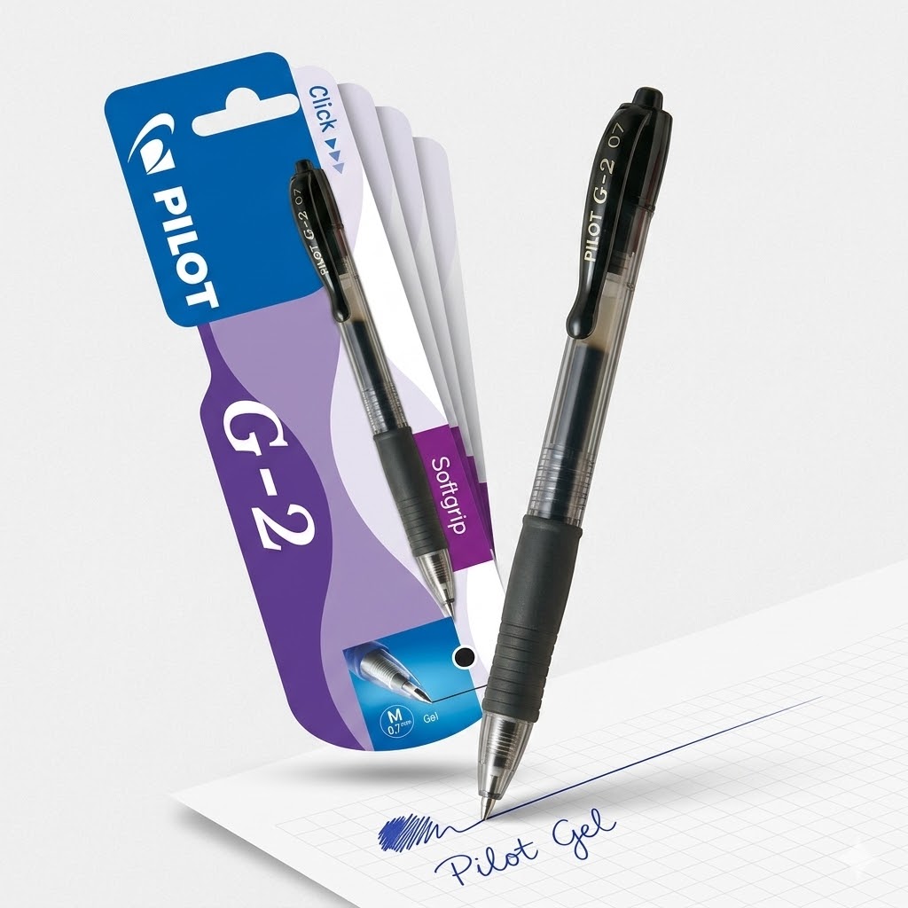 Bolígrafo Gel Pilot G2 Azul x12